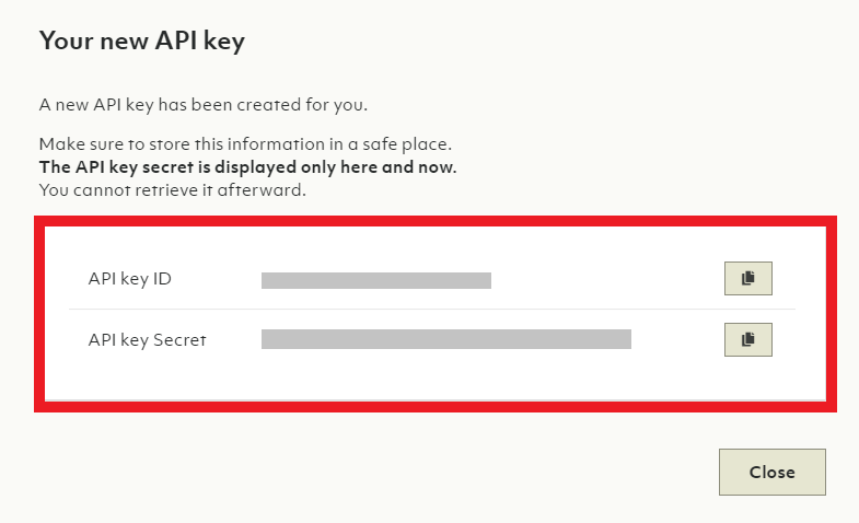 API Secret Key
