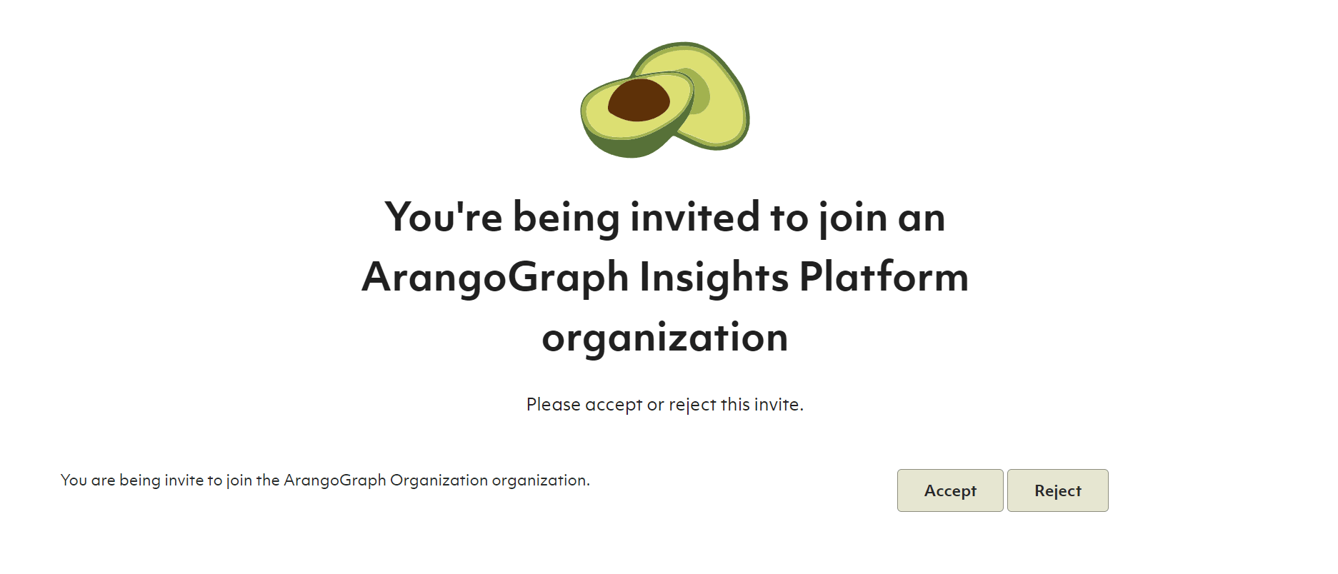 ArangoGraph Organization Invite