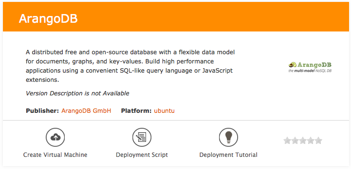 vmdepot azure arangodb