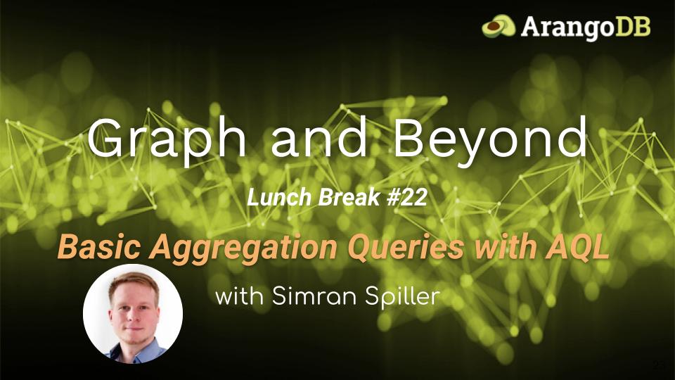 basic aggregation queries with AQL