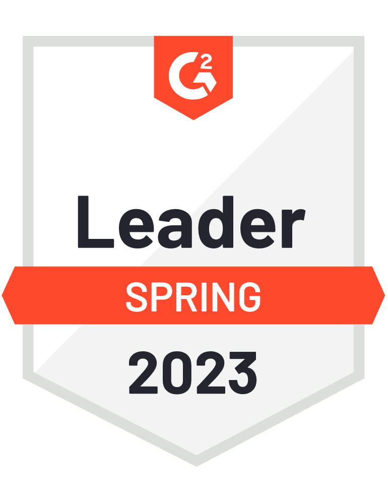 Leader badge from G2